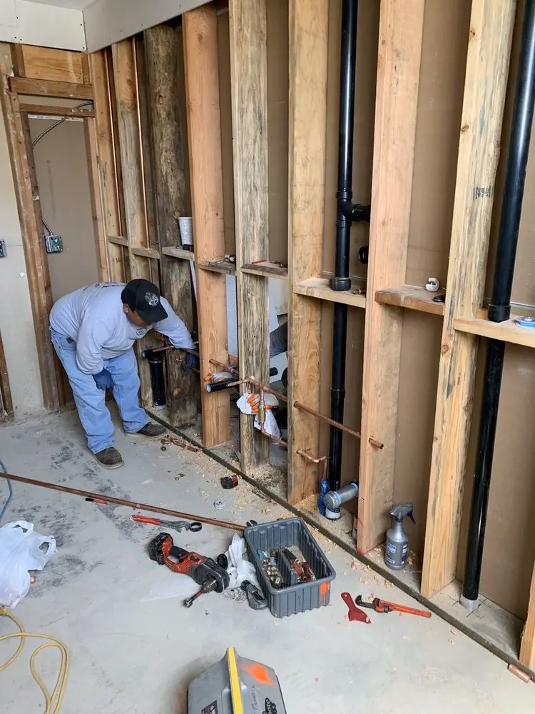 Commercial rough-in plumbing for Water Heater Replacement in Tome Estates